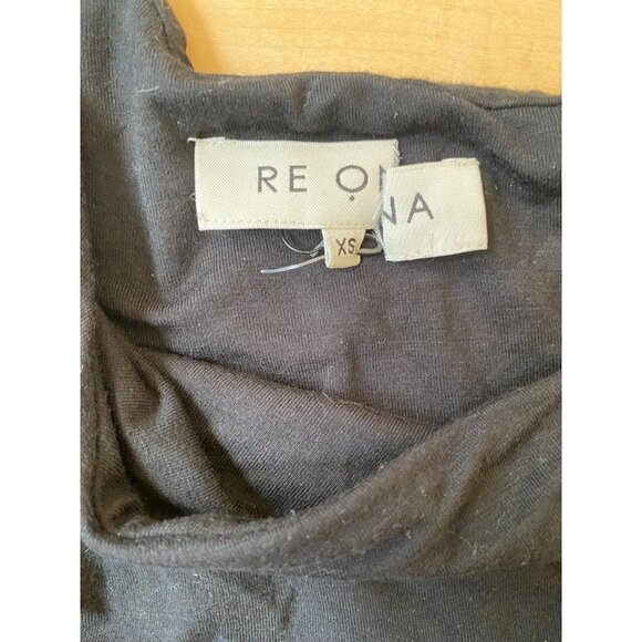 RE Ona Black BNWOT Womens One Shoulder Bodysuit Sz Xsmall - Picture 3 of 7